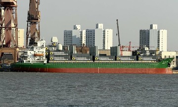 Photos emerge of Chinese cargo ship carrying containers with 60 missile launchers