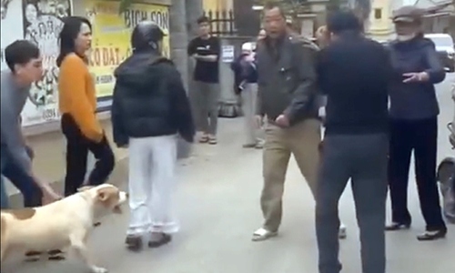 Father and son detained for releasing aggressive dog in neighborhood attack