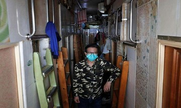 Trying to live in a 'coffin apartment' in Hong Kong