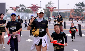 Impressive moments at the Carlympic family run 2025