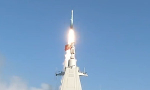 Chinese stealth destroyer fires hypersonic missile