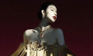 Thanh Thuy showcases elegance in imperial-patterned gowns