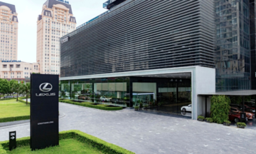 Inside Lexus Thang Long showroom, which has served 10,000 customers