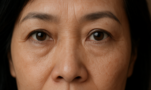 Why do eyes appear sunken?