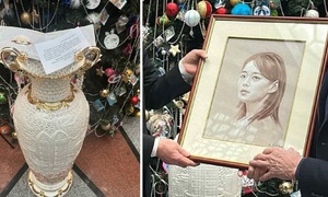 Russia gifts portrait to Kim Jong Un's sister