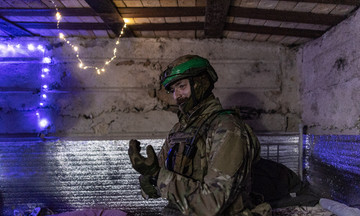 New year on Ukraine's eastern frontline