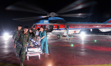 New year's first helicopter flight rescues stroke patient from Nam Yet island