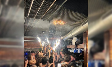 Flares on champagne bottles may have caused Swiss resort fire