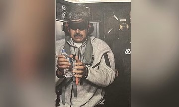 US President Trump posts image of Maduro handcuffed, blindfolded on US warship