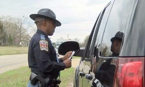 One time stopped by US police on the highway