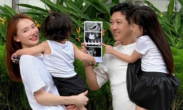 Truong Giang, Nha Phuong embrace a large family life