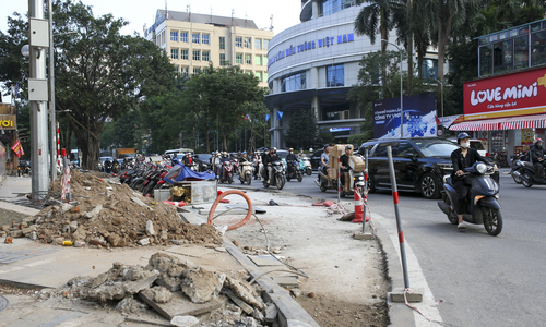 Hanoi halts roadwork for Tet holiday