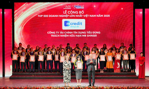 Mcredit enters top 500 largest enterprises in Vietnam 2025