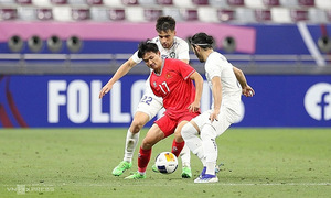 Vietnam's complete losing streak against Central Asian teams at the AFC U23 Asian Cup