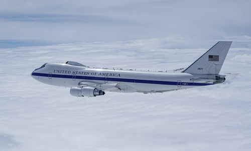 US social media abuzz as 'doomsday plane' appears in Los Angeles