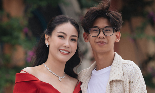 Miss Ha Kieu Anh's 18-year-old son