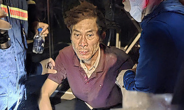 Victim rescued from laundry shop fire