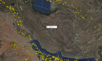 Iran's airspace quiet amid tensions