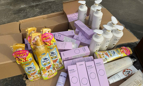 Network importing tens of tons of fake cosmetics, selling online