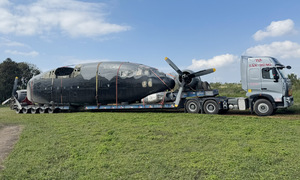 C-119 aircraft moved to Ta Con relic for display