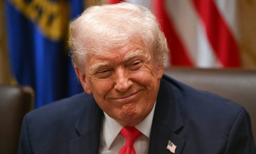 Trump presented with Nobel Peace medal