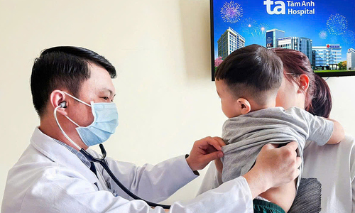 Boy with co-occurring hand, foot, and mouth disease and atopic dermatitis