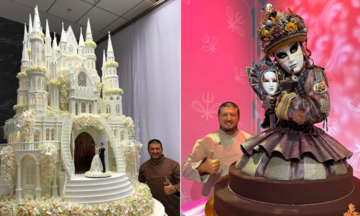 Former Russian boxer becomes renowned artisan of colossal wedding cakes