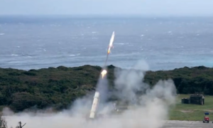 Japanese missile demonstrates acrobatic capabilities en route to target