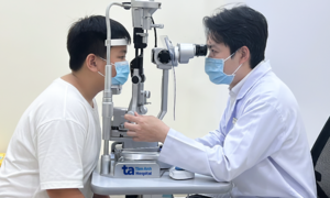 Chalazion caused by blocked sebaceous glands