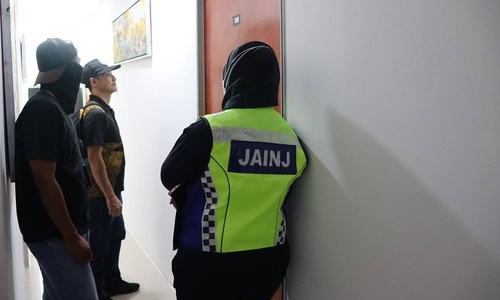 Arrested for being in hotel with ex-wife