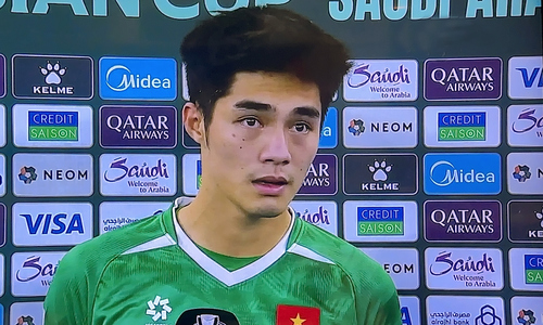 Goalkeeper Tran Trung Kien: "China deserved to win in the U23 Asian semifinals"