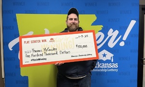 100,000 USD lottery win attributed to 'hunch'