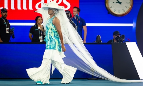 Osaka's eccentric outfit at the 2026 Australian Open