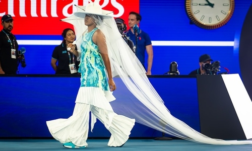 Osaka's eccentric outfit at the 2026 Australian Open