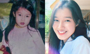 Childhood photos of Phuong Nhi attract attention