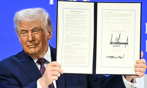 Trump signs document establishing Peace Council
