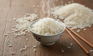 Does eating a lot of rice cause acne?