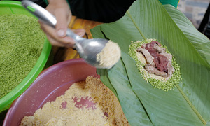 Turning banh chung, Tet jams into energy for runners