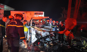 Car accident on national highway to Da Lat leaves two dead