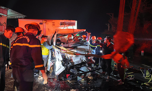 Car accident on national highway to Da Lat leaves two dead