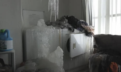 Apartment turns into 'ice castle' after tenant switches off heat