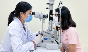 Fingernail tears cornea