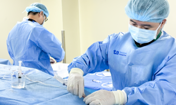 Pseudoaneurysms in a man's abdomen