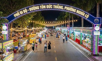 Quang Ngai opens pedestrian street by Tra Khuc river