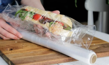 Is it safe to microwave food wrapped in plastic film?