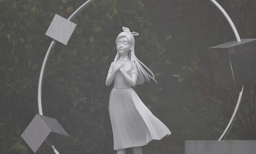 Husband sculpts statue of Barbie Hsu