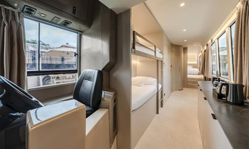 Inside Singapore's bus hotel