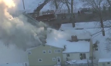 Man accidentally burns down house using blowtorch to clear snow
