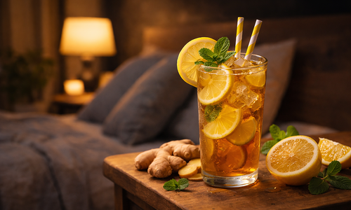 What happens if you drink ginger lemon tea before bed?