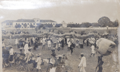 Saigon's lion, unicorn, and dragon dances over 100 years ago